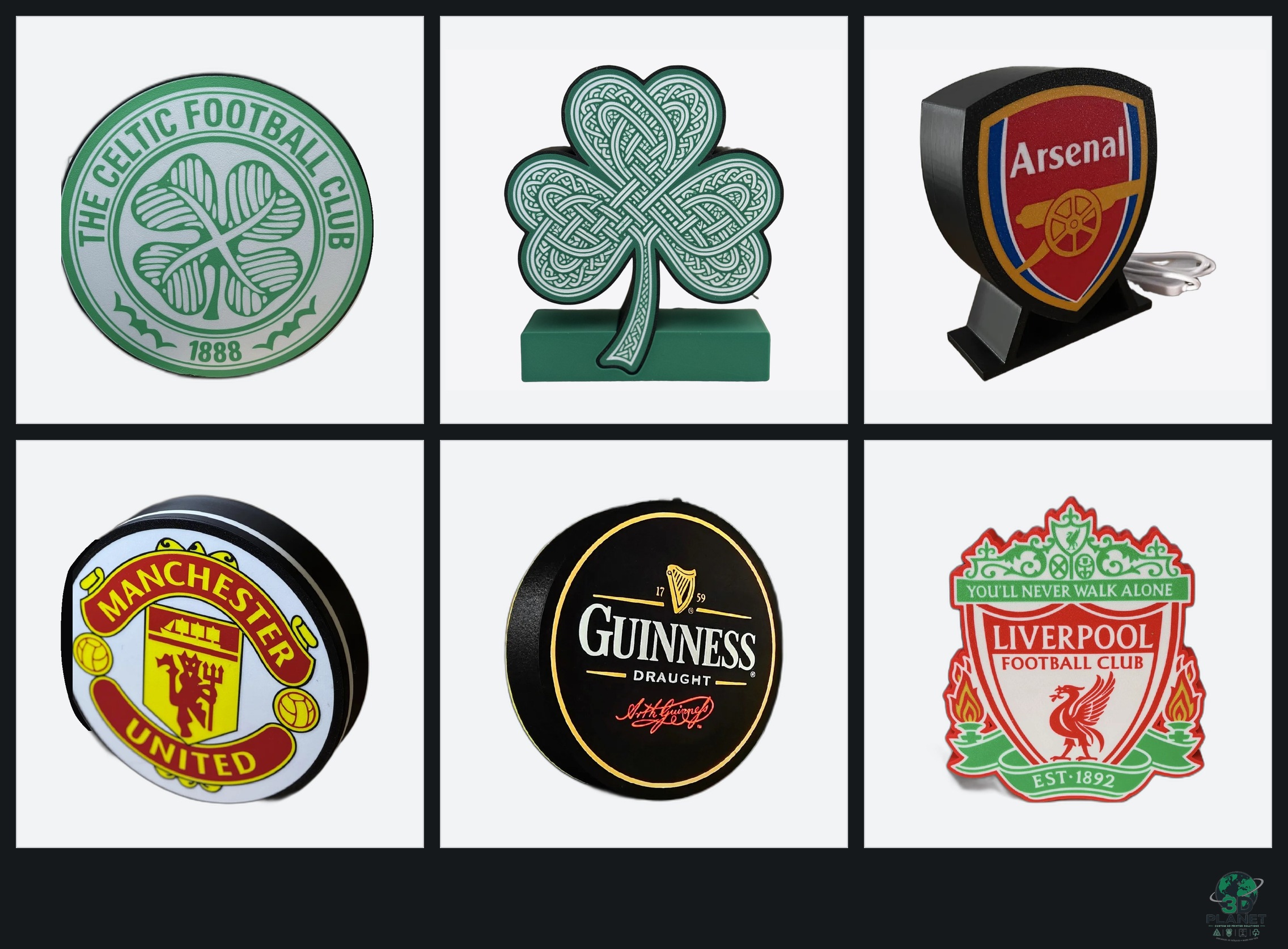 3D Planet club USB lights and prints — Made in Donegal
